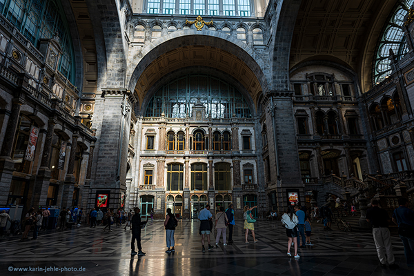 Antwerp train station.