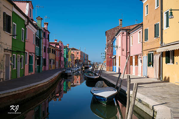 The island of Burano in the early morning.