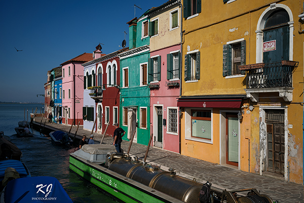 The island of Burano in the early morning.
